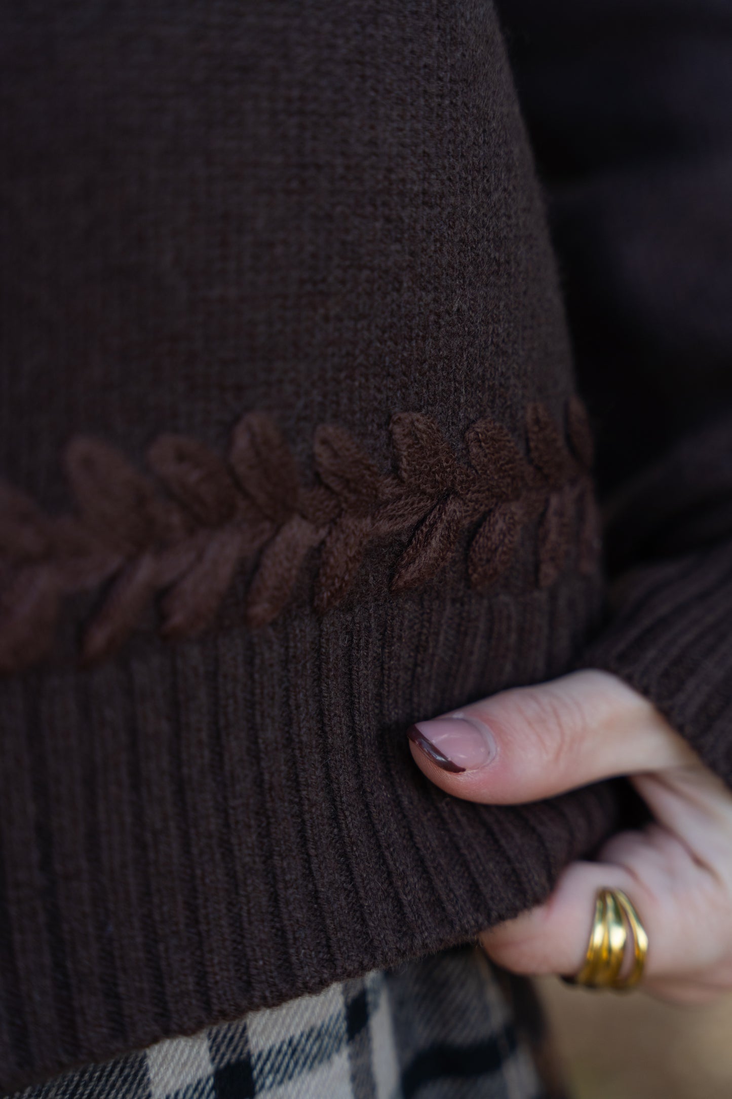 CAMISOLA LÃ TERRA CASTANHO