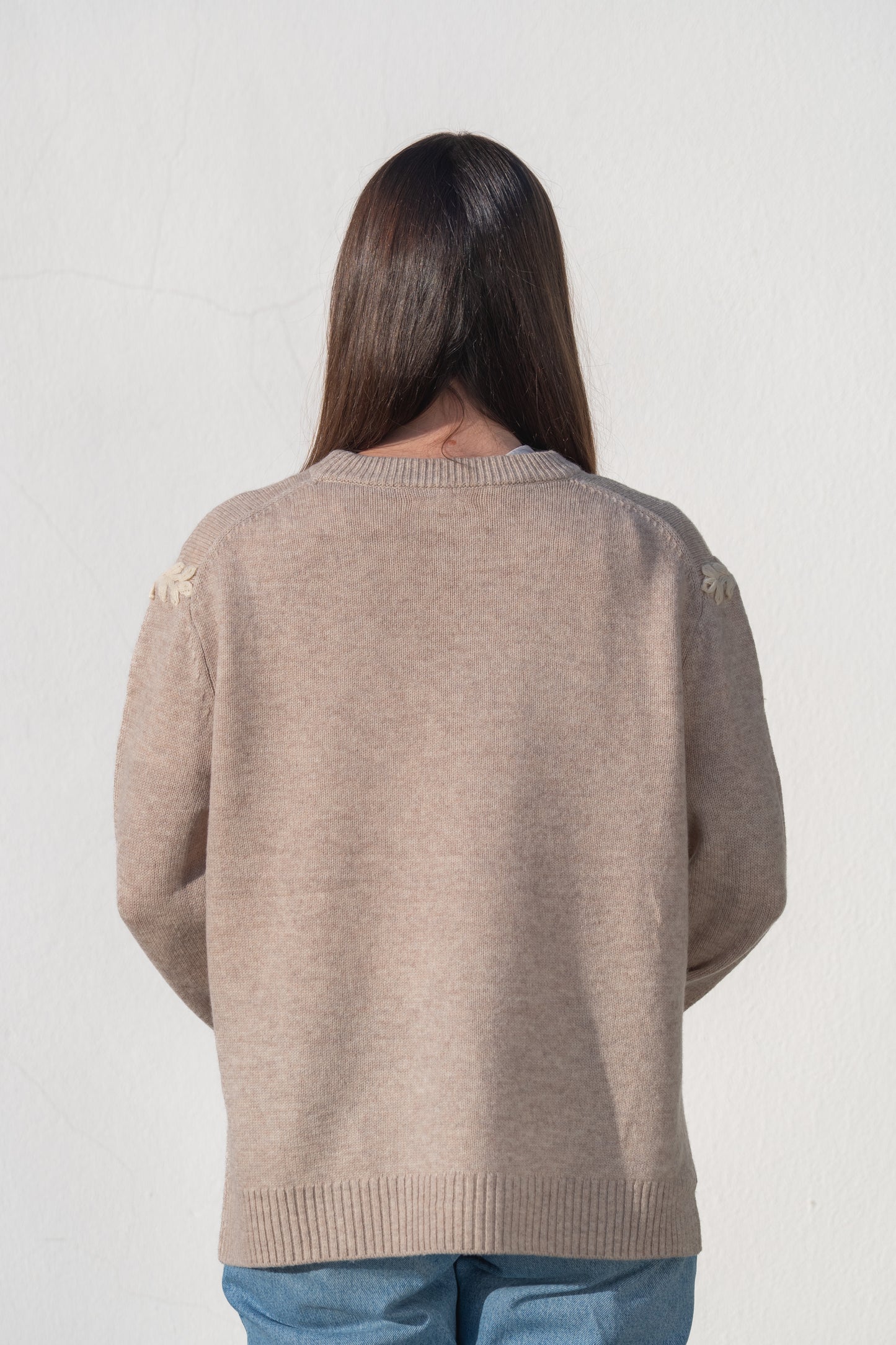 CAMISOLA LÃ TERRA BEGE