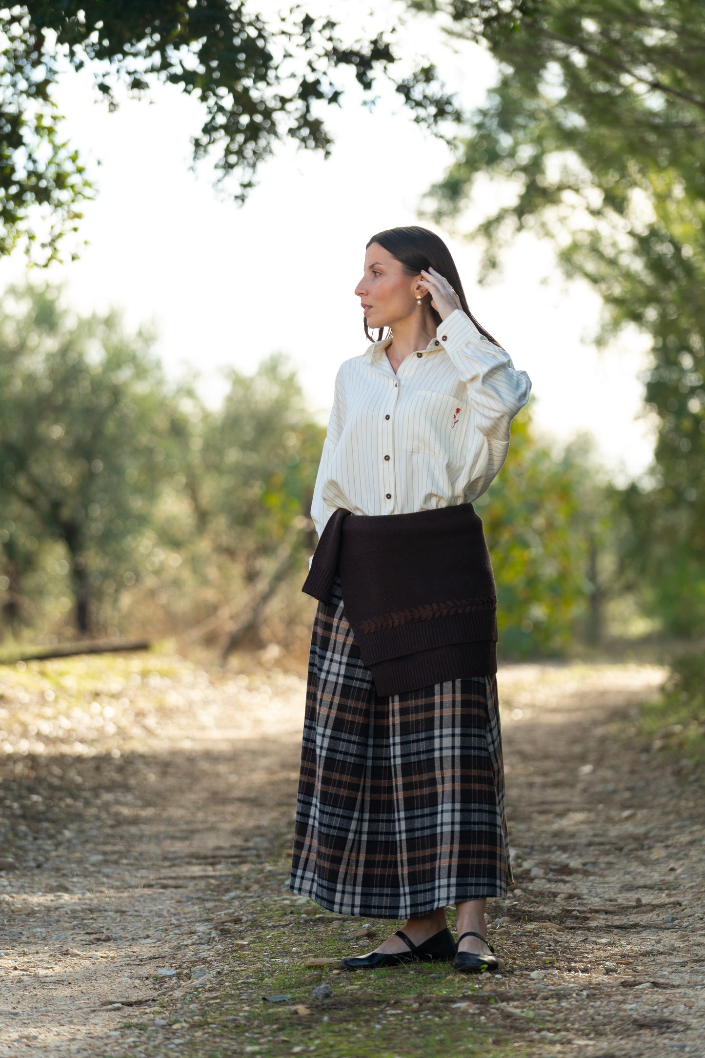 CAMISOLA LÃ TERRA CASTANHO